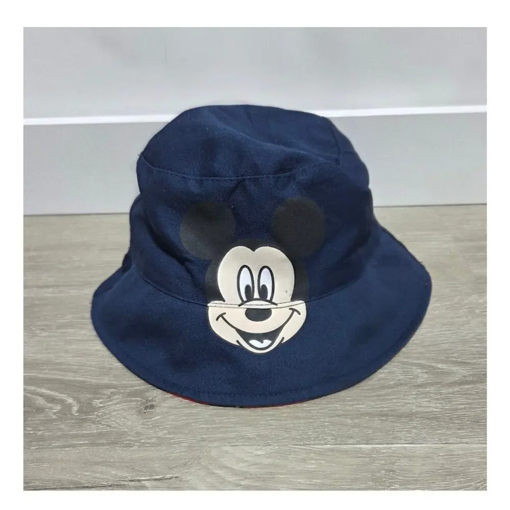 Disney Junior Mickey Mouse Reversable Child OSFM Bucket Hat Blue and Red